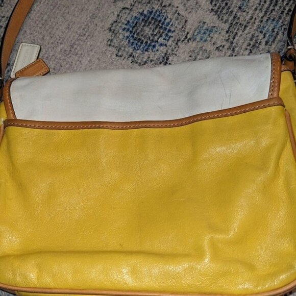 Coach Yellow and White Shoulder Bag - Picture 9 of 10